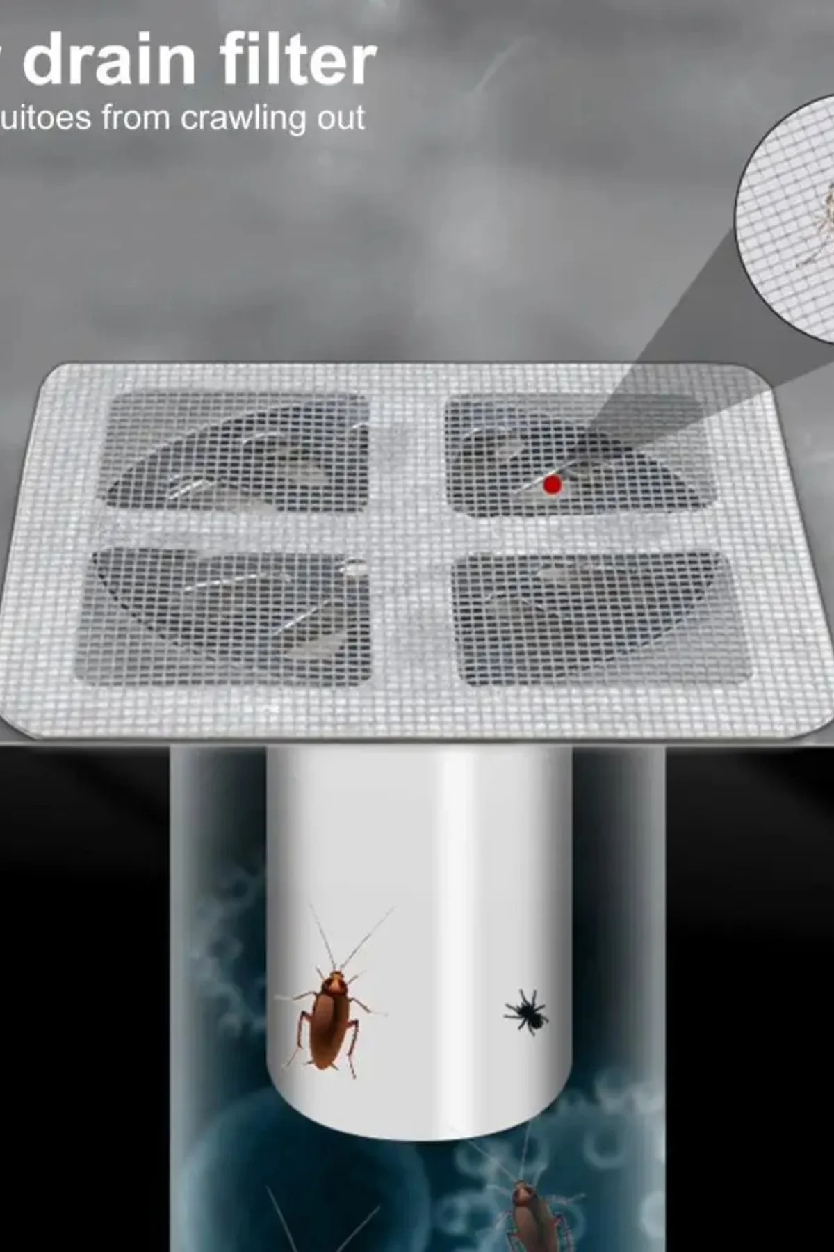 10'lu Lavabo Süzgeci Banyo Gider Kapatıcı Sineklik Tamir Kiti Pra