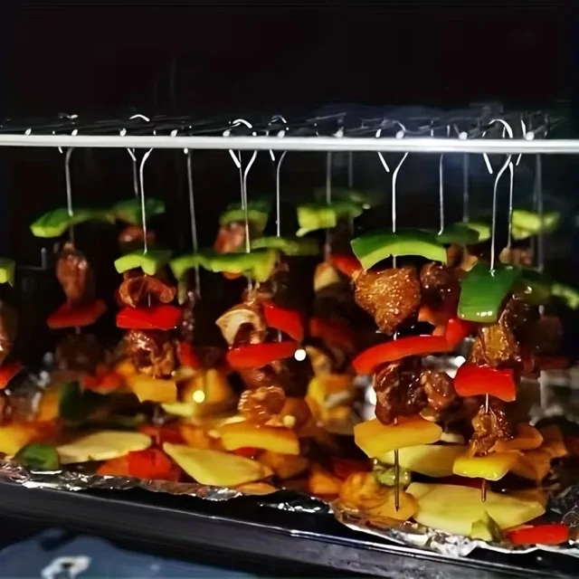 10'lu Paslanmaz Çelik Şiş Seti (20 cm) - Airfryer &amp; Mangal