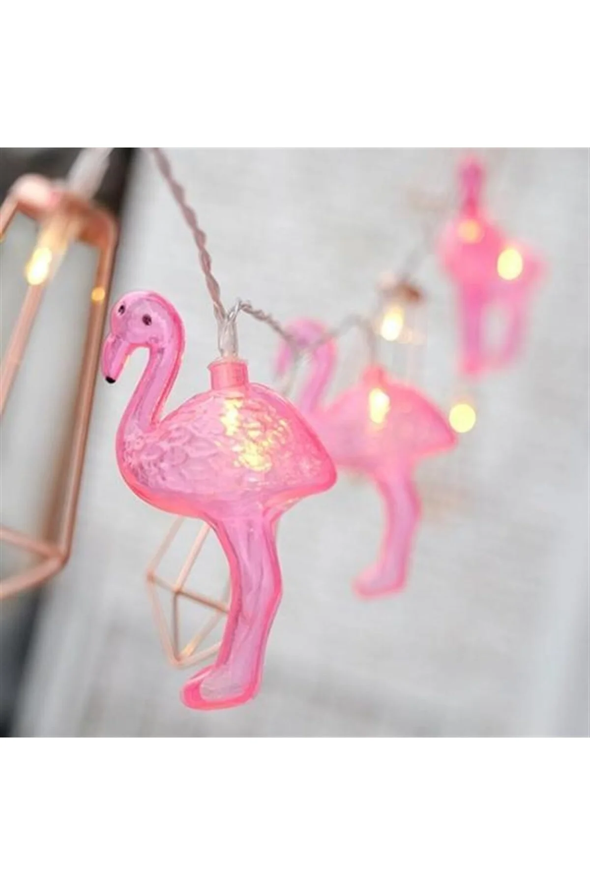 10'lu Pilli Led Flamingo Dekoratif Işık Zinciri Aydınlatma 1,5 Mt 10'lu Pilli Led Flamingo Dekoratif Işık Zinciri Aydınlatma 1,5 Mt - Görsel 4