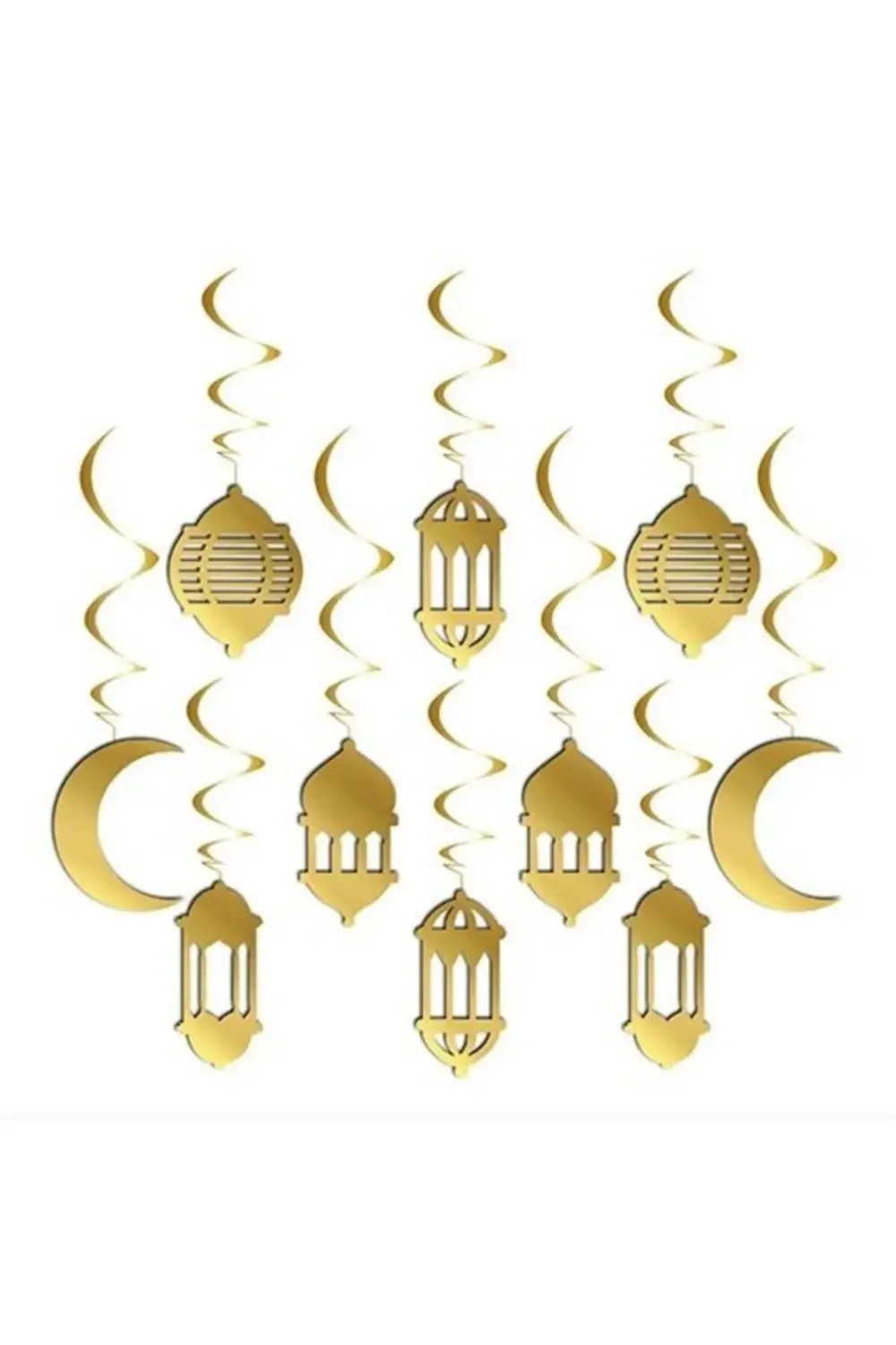 10’lu Ramazan Temalı Gold Renk Uzar Tavan Süsü