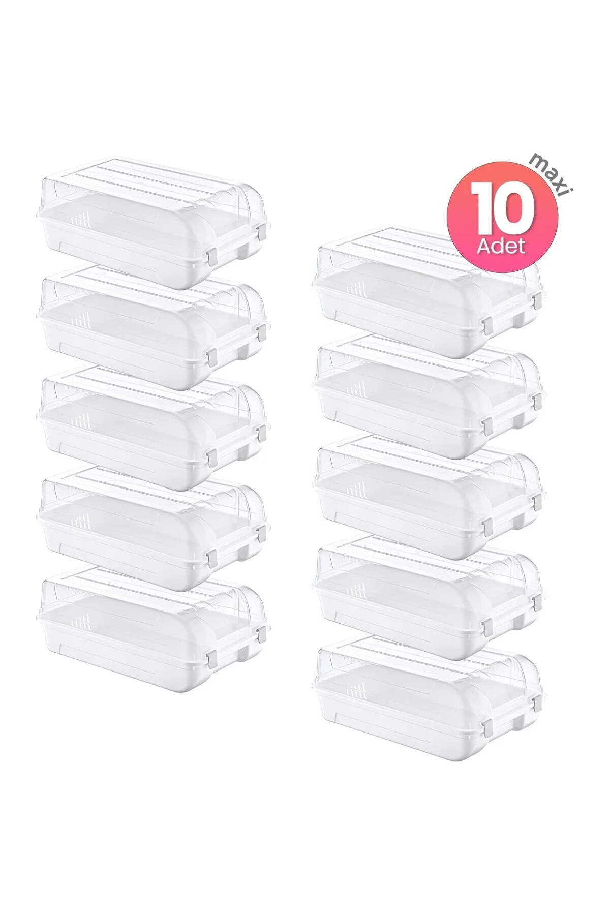 10'Lu Set Erkek Beyaz Ayakkabı Kutusu