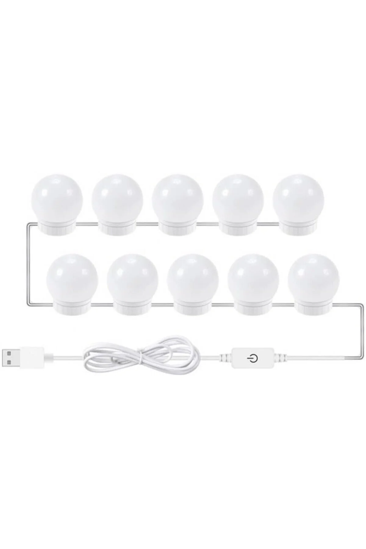 10'lu Set Makyaj Aynası Işığı Banyo Yatak Odası Işığı Hoolywood T 10'lu Set Makyaj Aynası Işığı Banyo Yatak Odası Işığı Hoolywood T