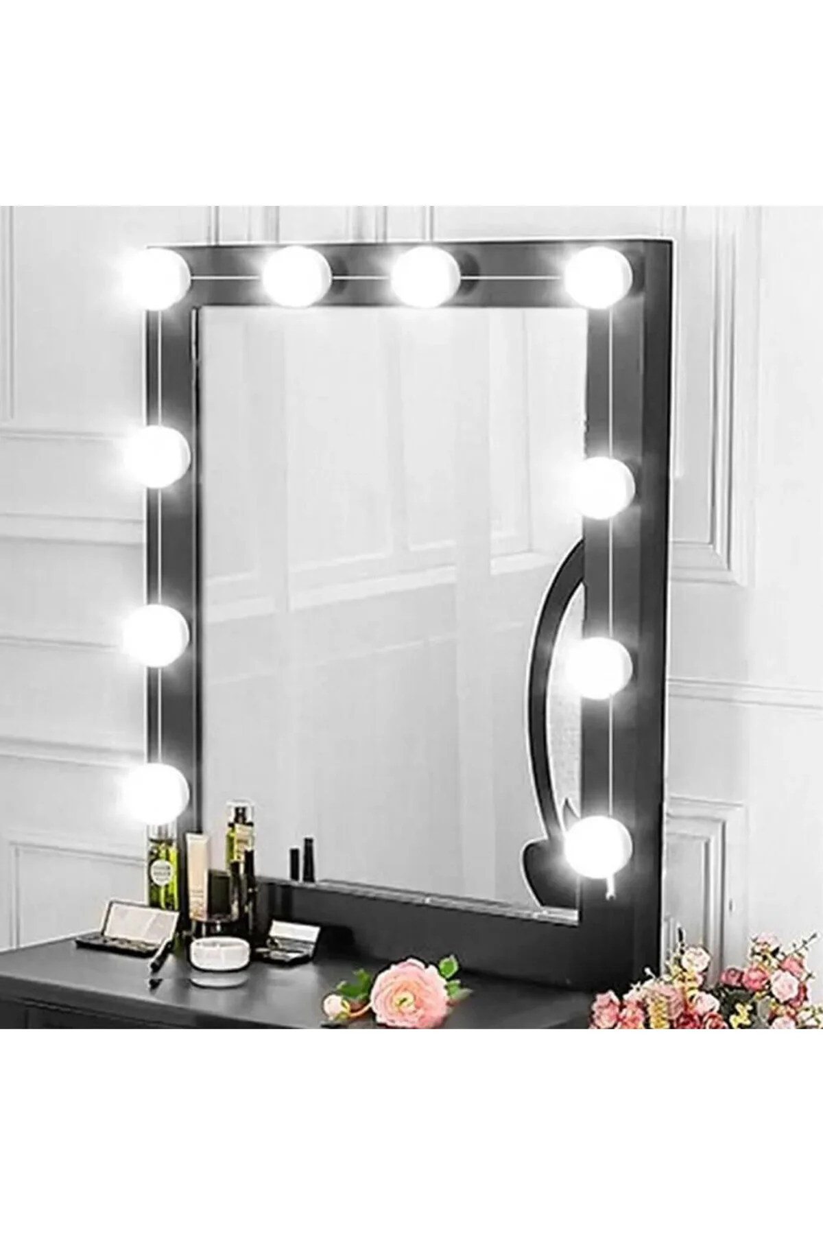 10'lu Set Makyaj Aynası Işığı Banyo Yatak Odası Işığı Hoolywood T 10'lu Set Makyaj Aynası Işığı Banyo Yatak Odası Işığı Hoolywood T