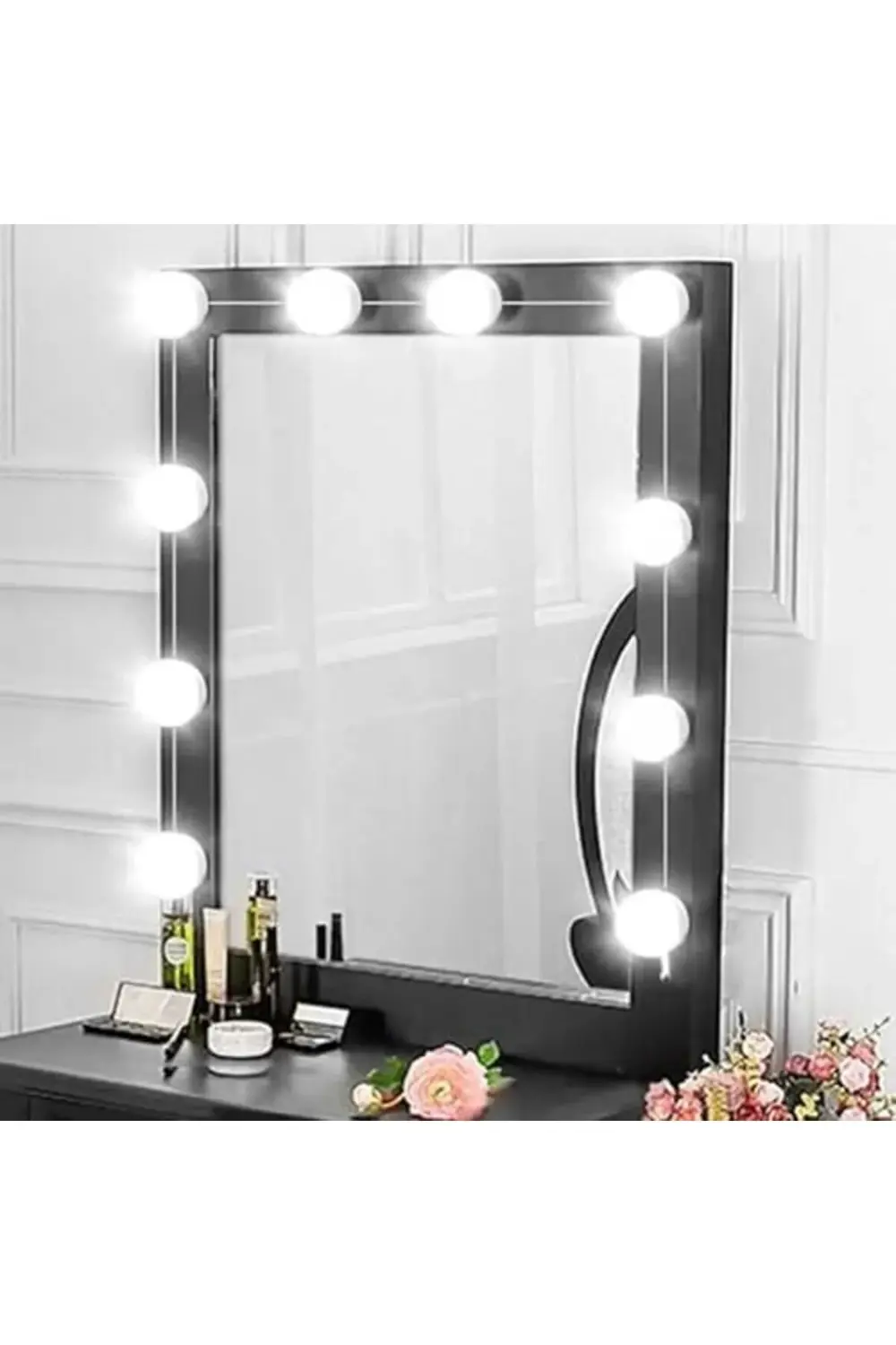 10'lu Set Makyaj Aynası Işığı Banyo Yatak Odası Işığı Hoolywood T