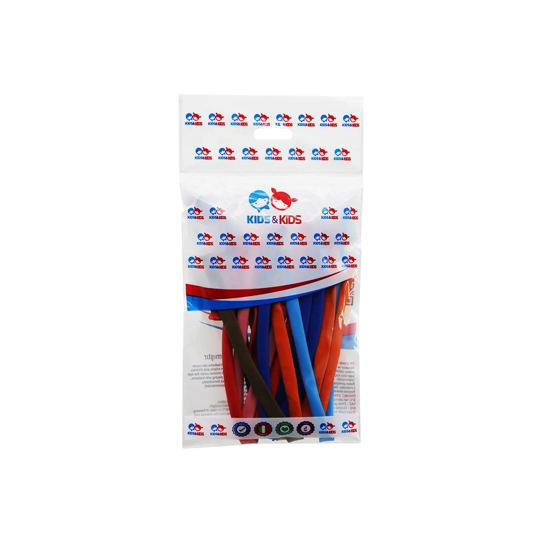 10'lu Sosis Balon - Renkli - Paketli 10'lu Sosis Balon - Renkli - Paketli