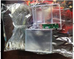 10m 60 Led Gün ışığı 2 Kademeli Şeffaf Kablo Pilli MZ33