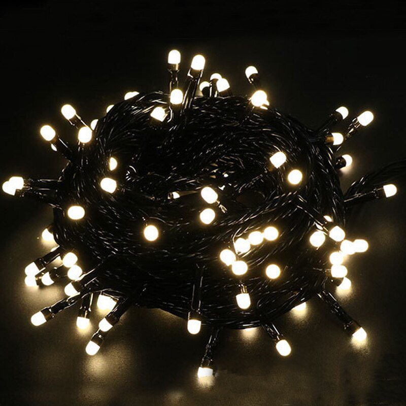 10m Boncuk Lamba Gün Işığı 8 Fonksiyon 100 Led Fişli Uzatma Kablo