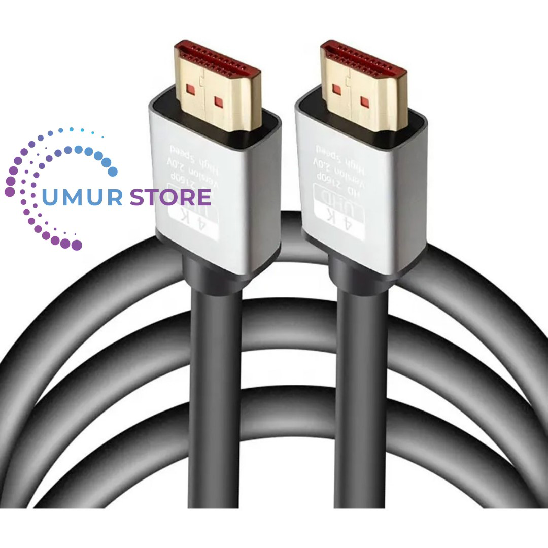 10M HDMI Kablosu 4K 60Hz, 8k, 4K 120Hz Destekli Altın Kaplama Kon