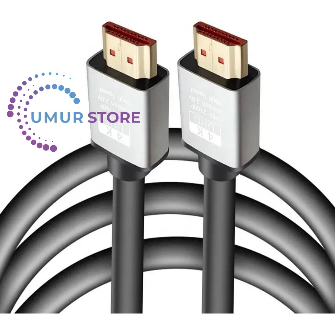 10M HDMI Kablosu 4K 60Hz, 8k, 4K 120Hz Destekli Altın Kaplama Kon