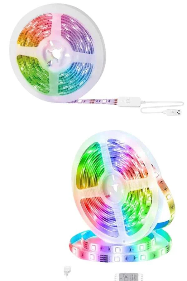 10M RGB Şerit Led İç Mekan Kumandalı - Renkli Döşeme Işıkları