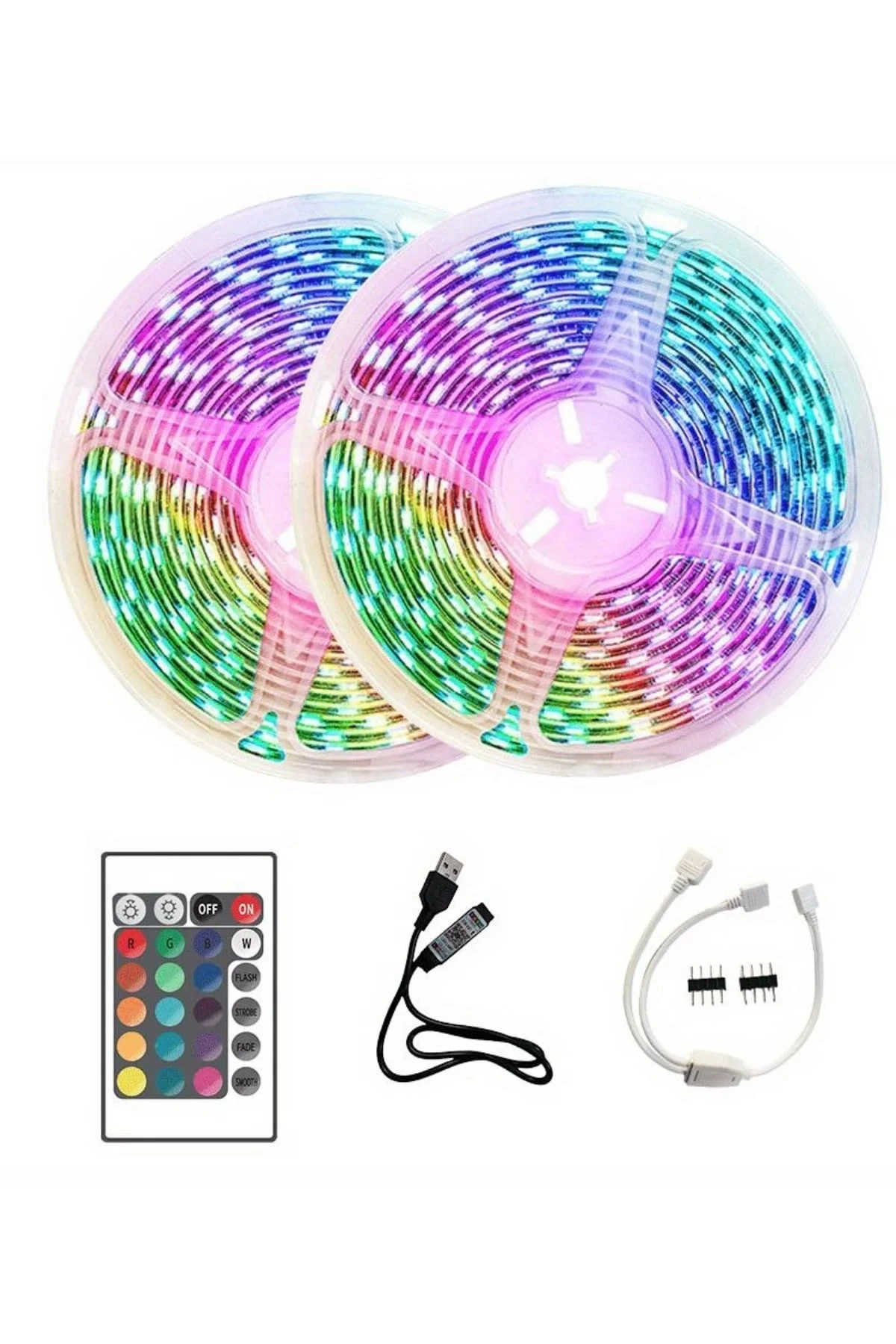 10M Şerit Led İç Mekan Renkli Rgb Şerit Led Kumandalı Fiyatı, Yorumları ve Özellikleri
