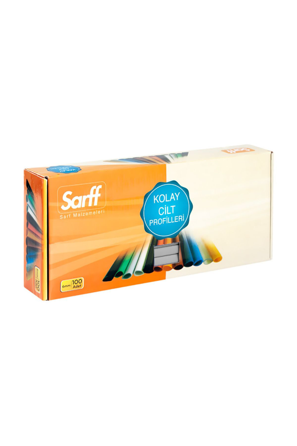 Sarff (10Mm).Oval Sırtlık Mavi 100 Lü Paket