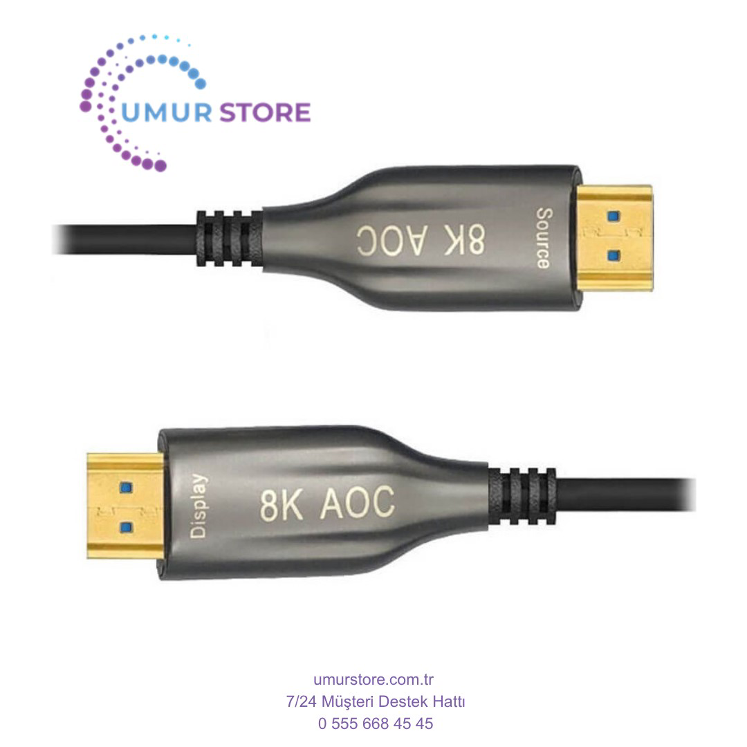 10MT 8k HDMI 2.1 Aktif Fiber Optik Aoc HDMI Kablo 8K@60Hz 4K@60/1
