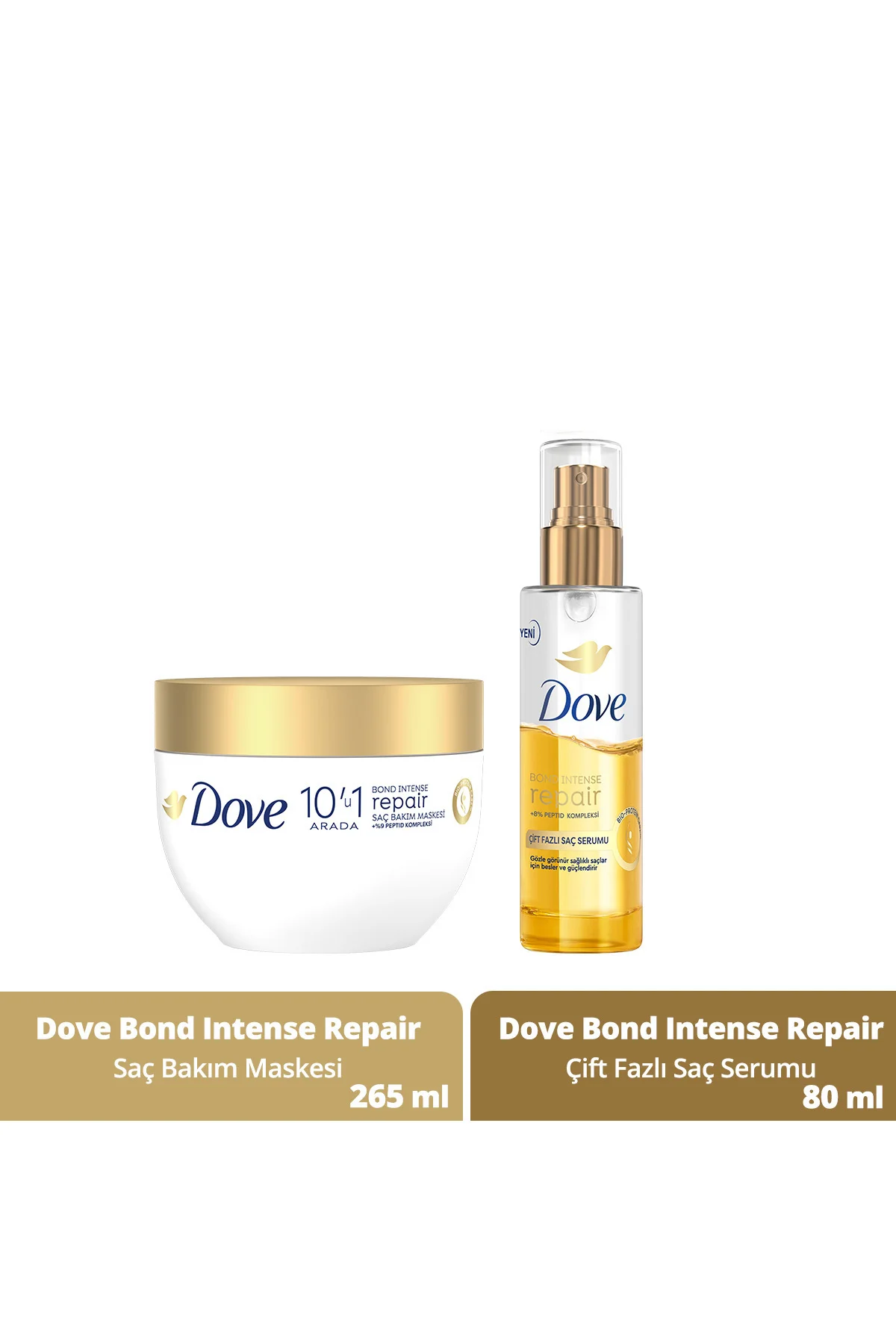 10'u 1 Arada Saç Bakım Maskesi Bond Intense Repair 265 ml + Çift Fazlı Saç Serumu 80 ml