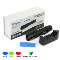 10W 2000 Lümen 4 Renk Güçlü EL Feneri Wt-605 10W 2000 Lümen 4 Renk Güçlü EL Feneri Wt-605