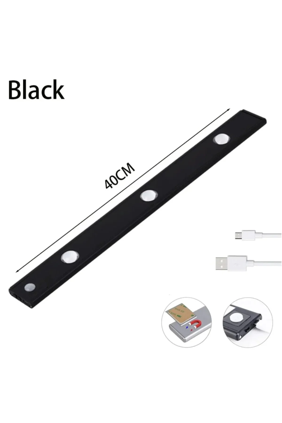 10W 6400K / 4000K / 3200K 40cm Bella Şarjlı Sensörlü Yatay Led Ba