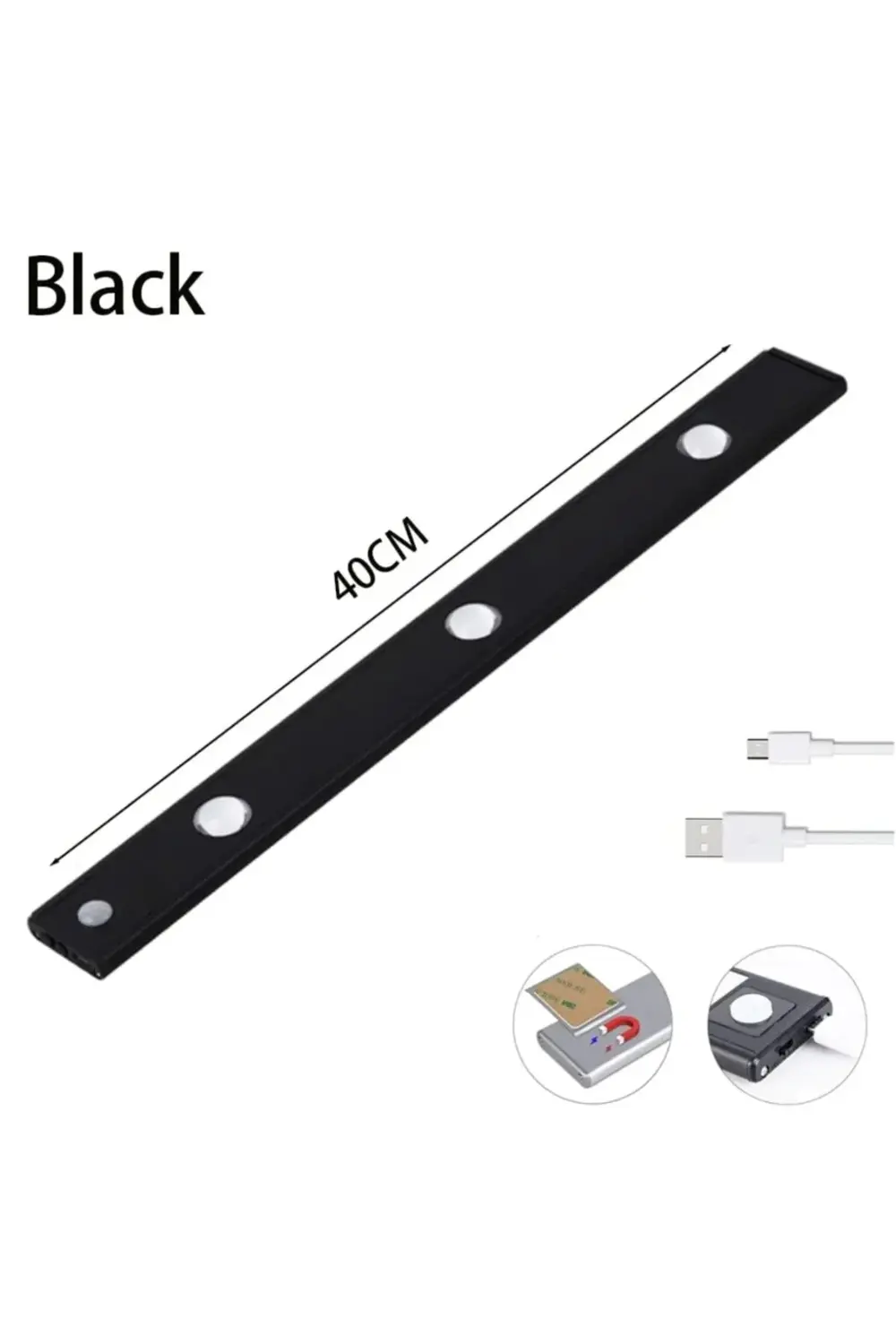 10W 6400K / 4000K / 3200K 40cm Bella Şarjlı Sensörlü Yatay Led Ba