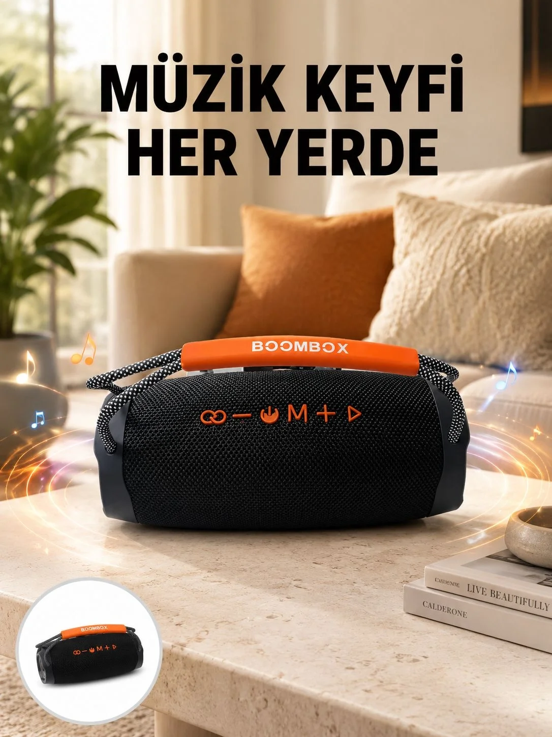 10W Çift Çıkış Güçlü Bluetooth Hoparlör Eller Serbest Yeni Nesil