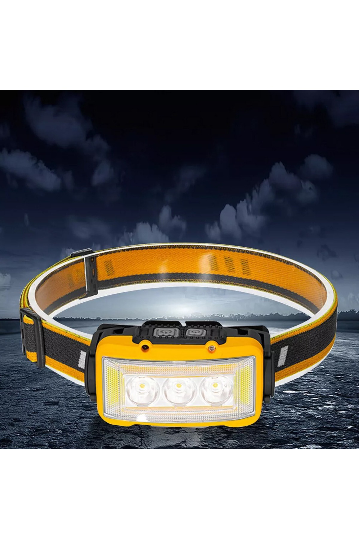 10W Sensörlü 11 Modlu Kafa Lambası – 24 Beyaz SMD, 6 Kırmızı SMD,