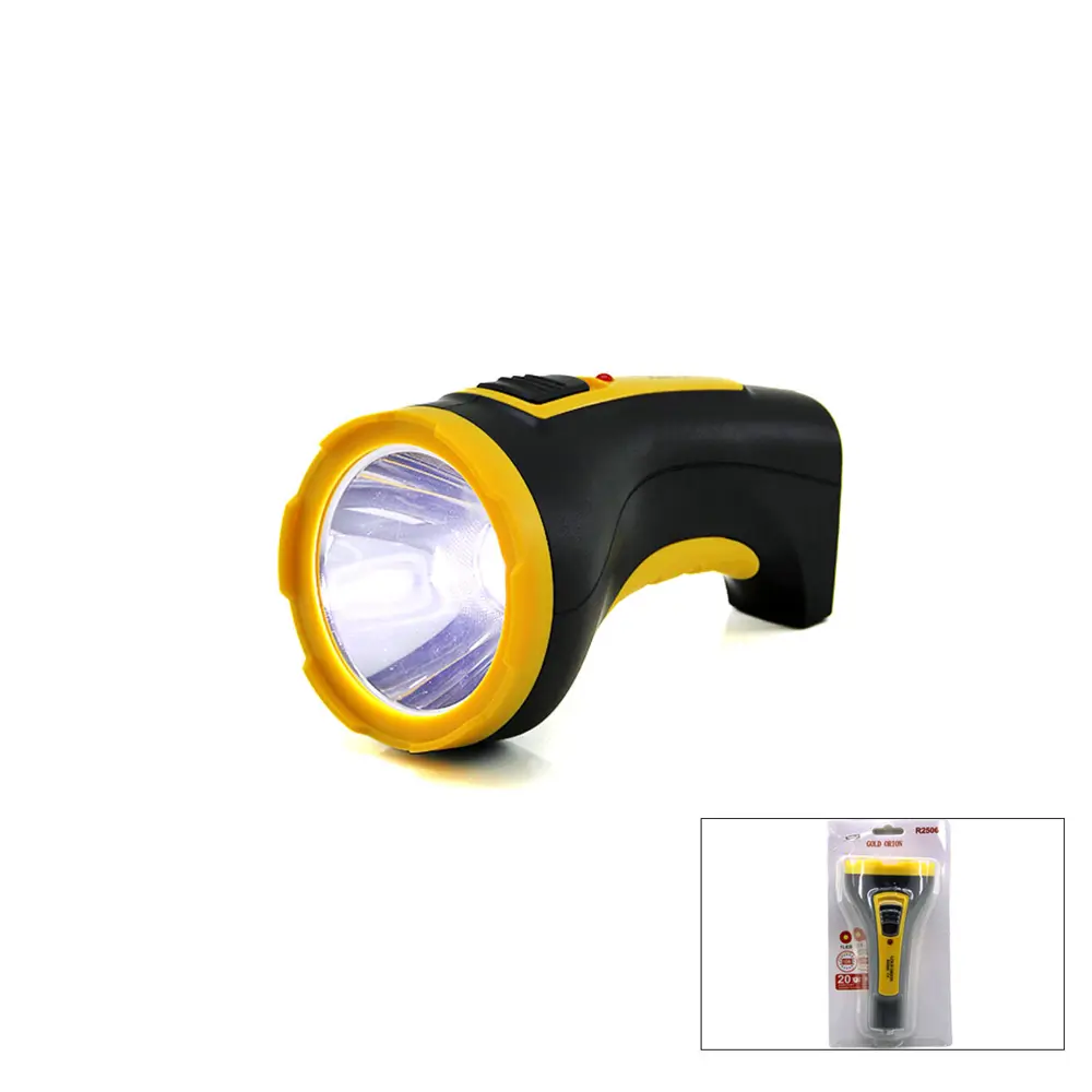 10W TEK LED BOMBELİ GÖVDE FİŞ ŞARJLI EL FENERİ UZUN MESAFELİ KAMB