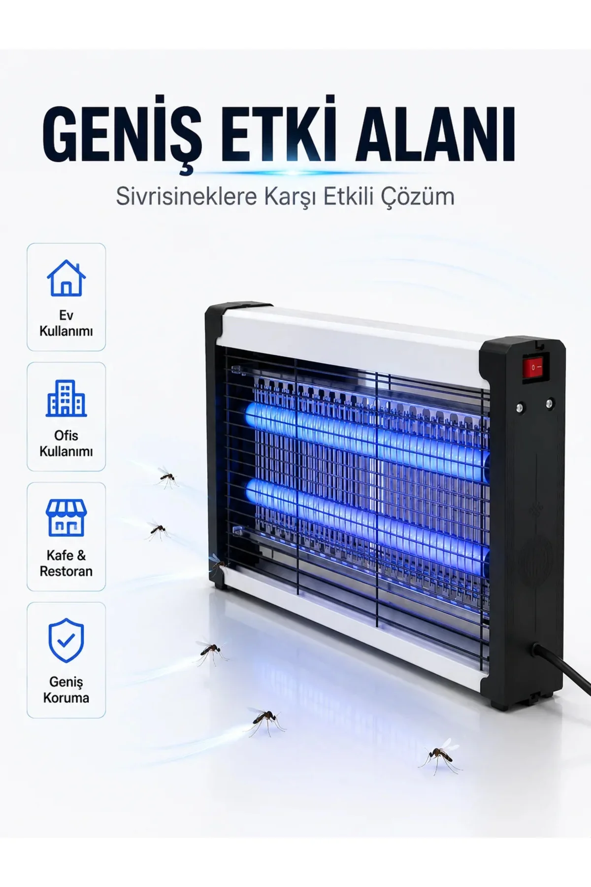 10W UV Haşere Kontrol Cihazı – Sessiz Çalışan Elektrikli Sinek Öldürücü Lamba