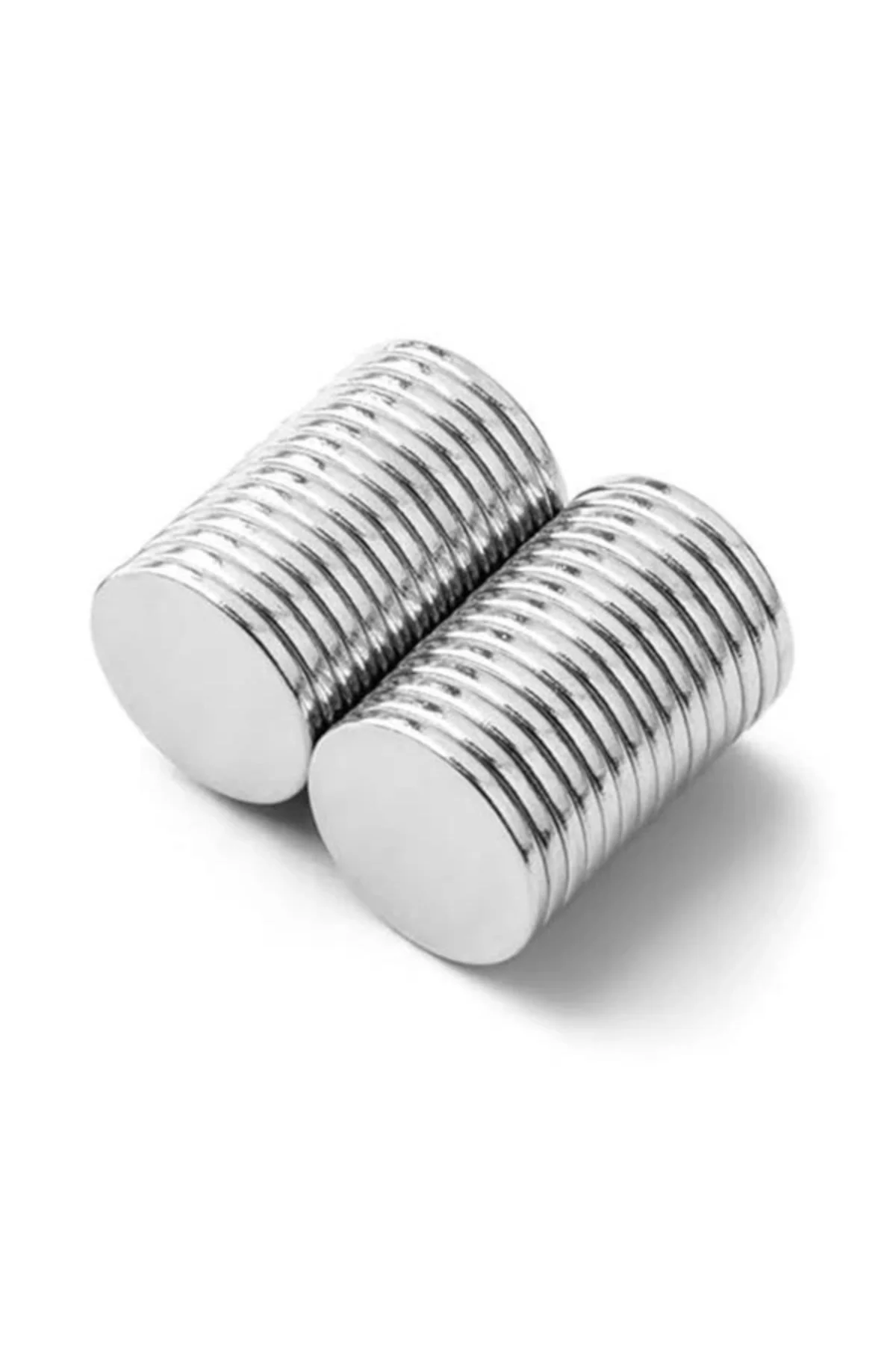 Ø10x1 mm N35 Yuvarlak Neodyum Mıknatıs Güçlü ve Dayanıklı Manyetik Disk (50 Adet)