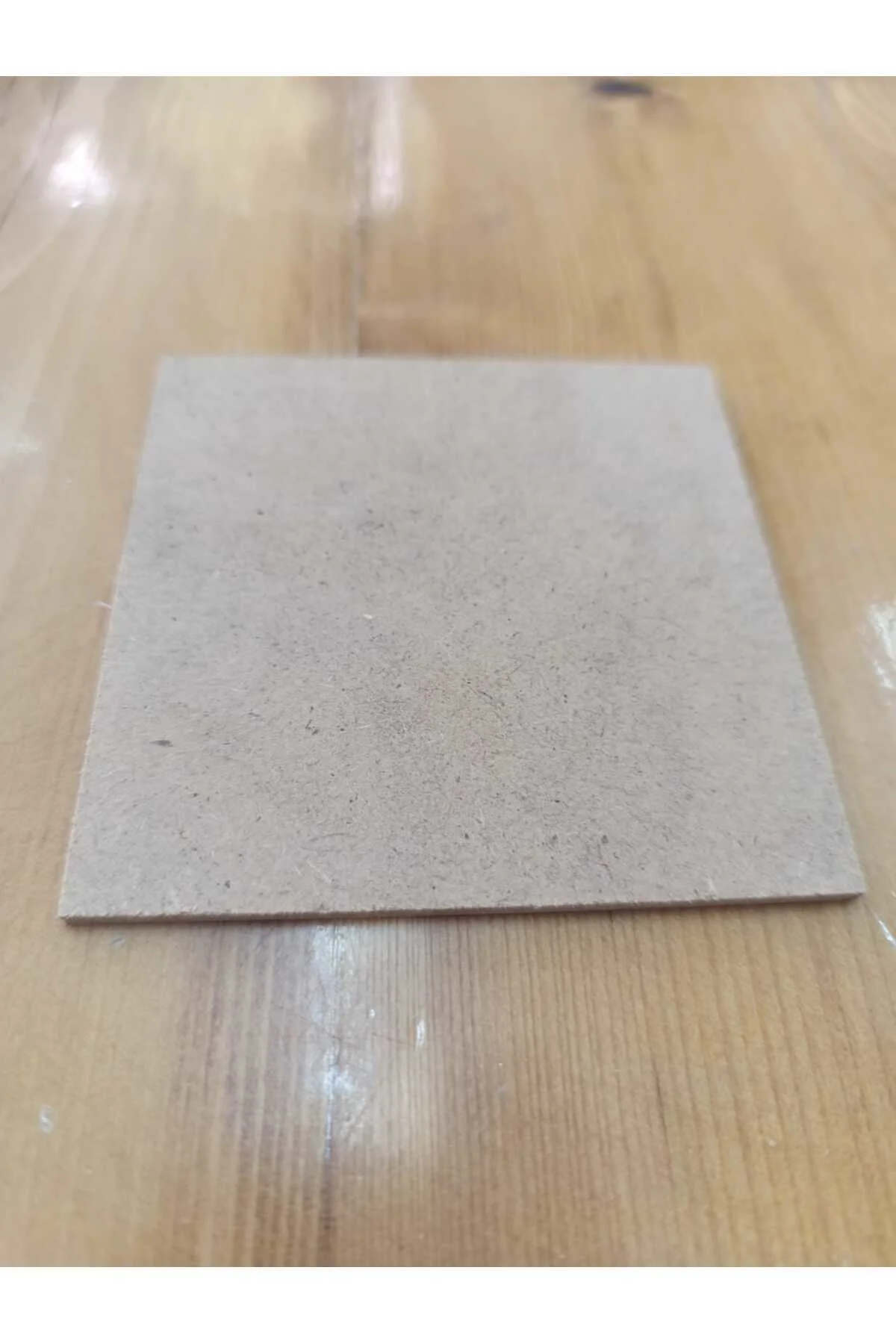 10x10 Cm Beyaz Pasta Altlığı ve Çok Amaçlı Dekoratif MDF Panel - 
