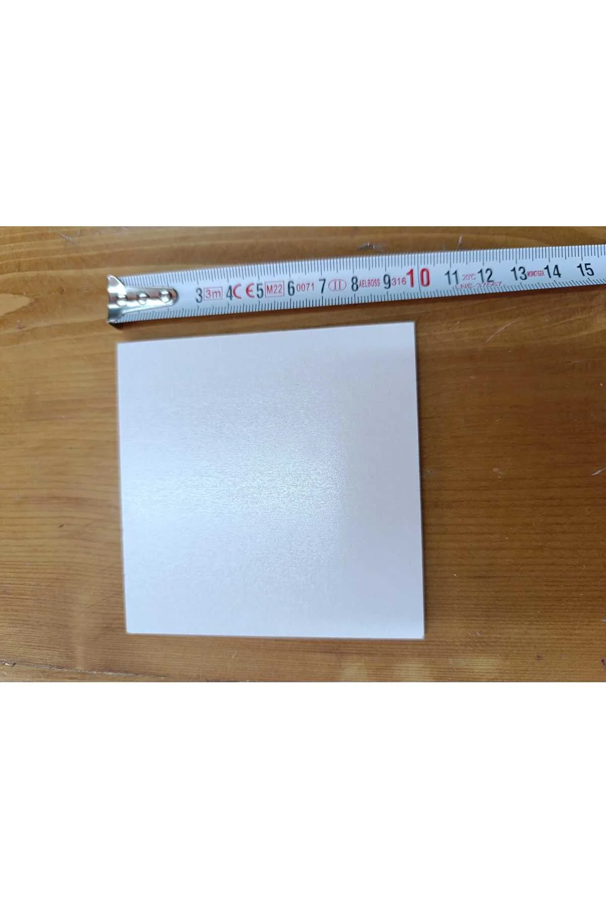 10x10 Cm Beyaz Pasta Altlığı ve Çok Amaçlı Dekoratif MDF Panel - 