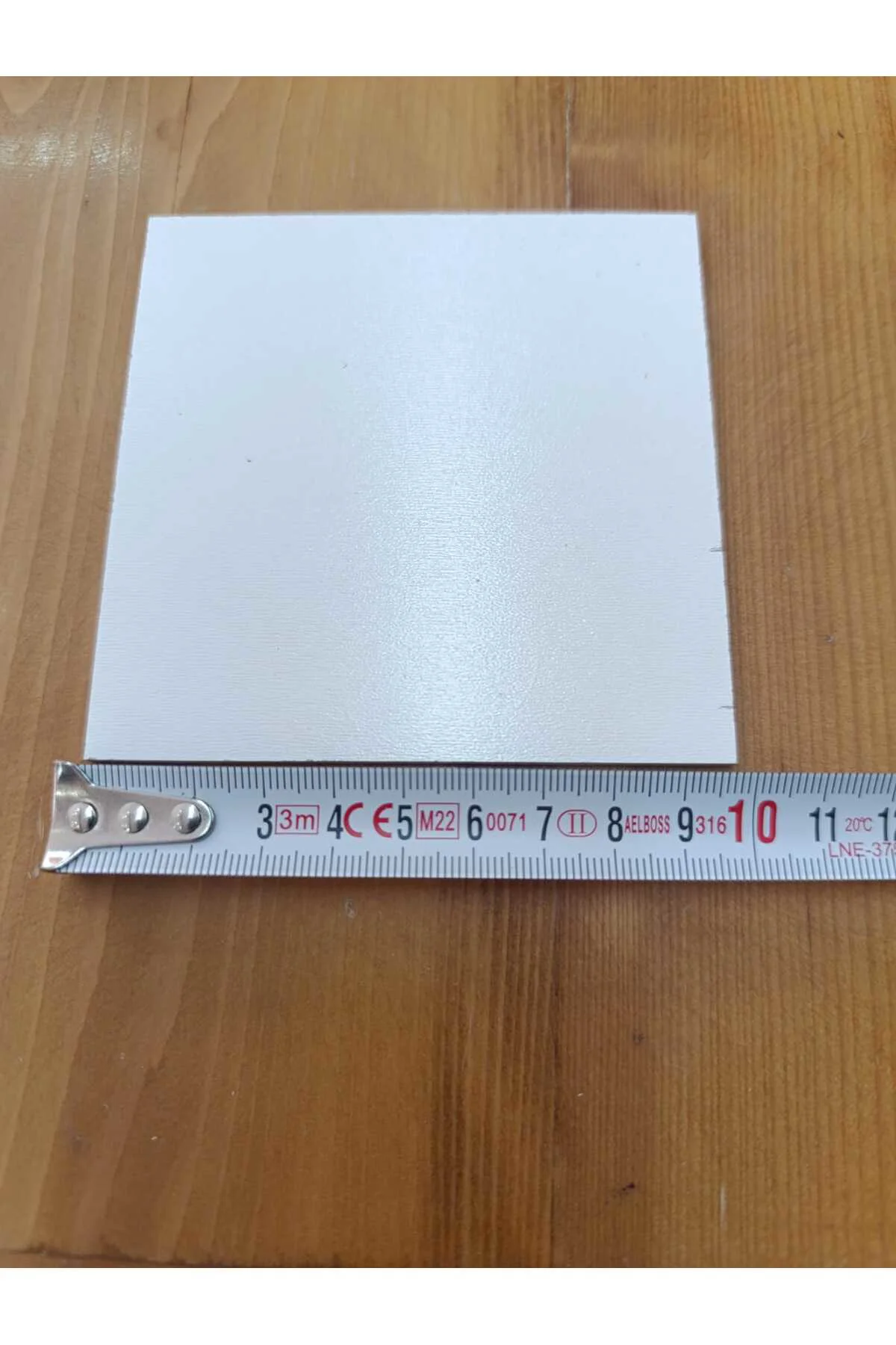 10x10 Cm Beyaz Pasta Altlığı ve Çok Amaçlı Dekoratif MDF Panel - 