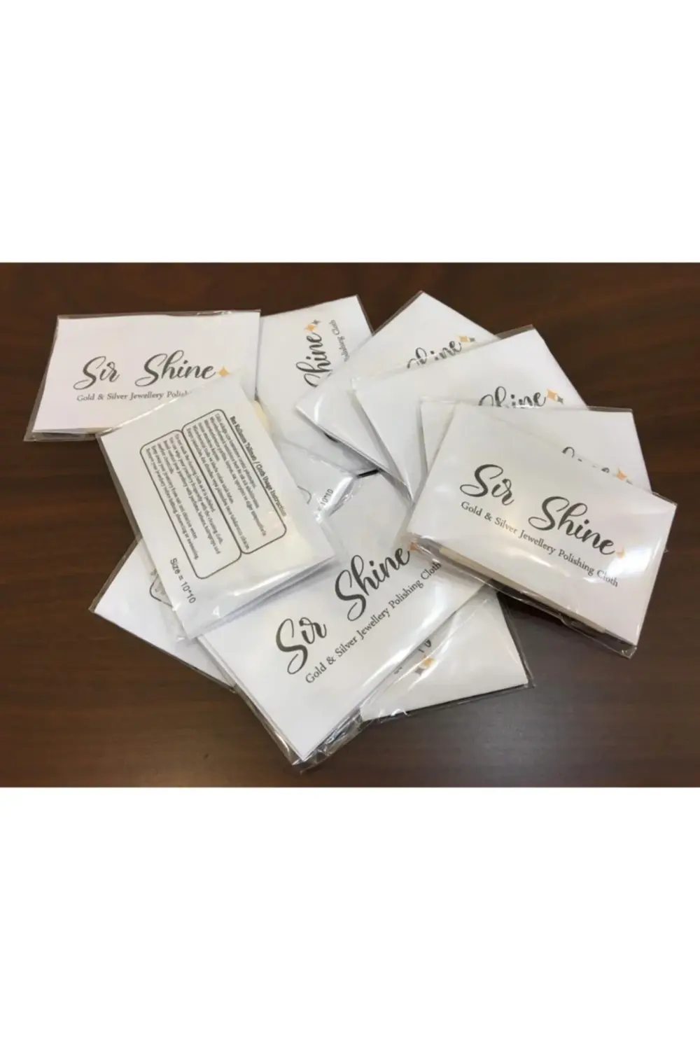 10x10cm Alk. Gümüş Ve Altın Parlatma Bezi 10 Lu Set