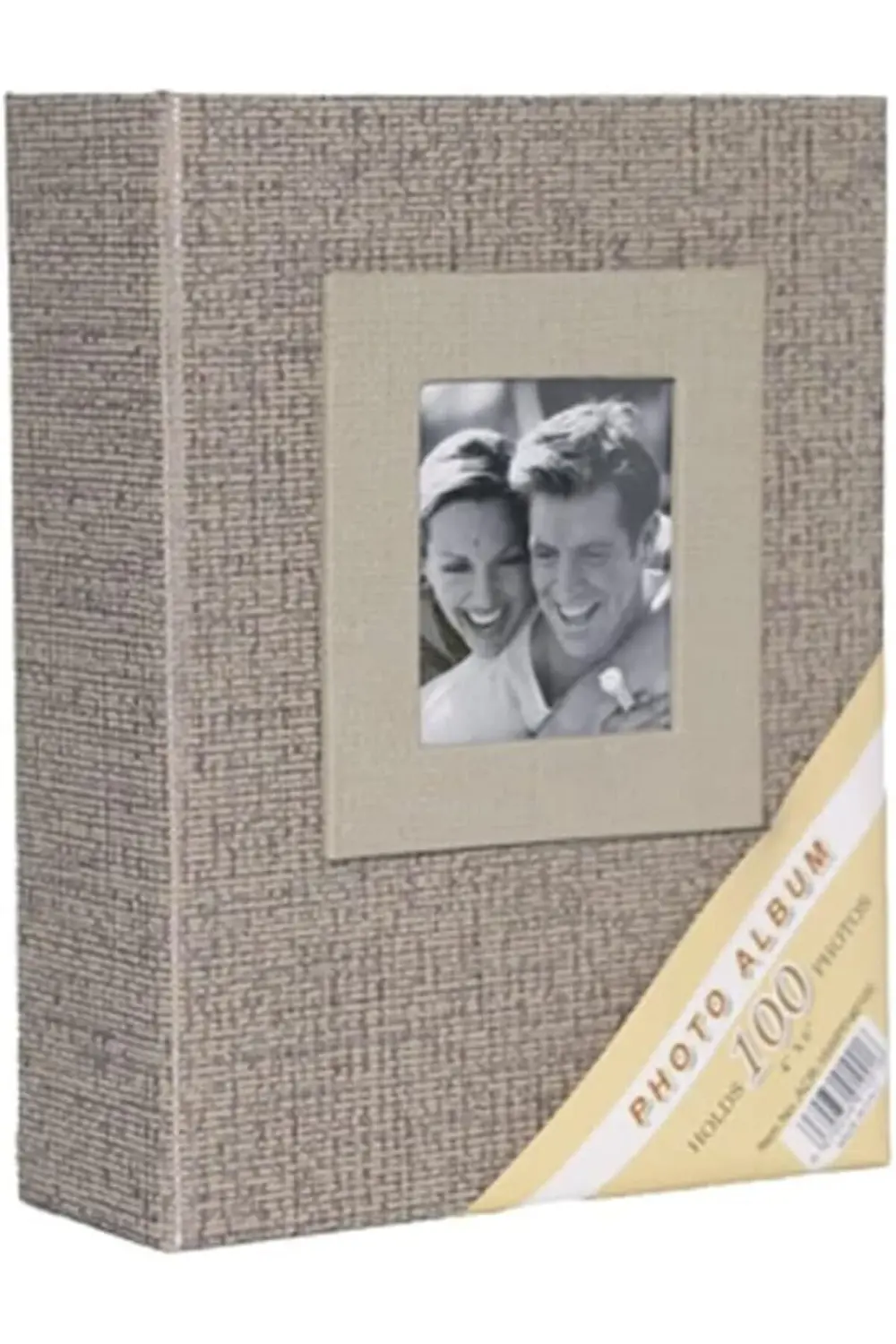10x15cm 100 Fotoğraf Kapasiteli Lüks Koton Fotoğraf Albümü (VİZON