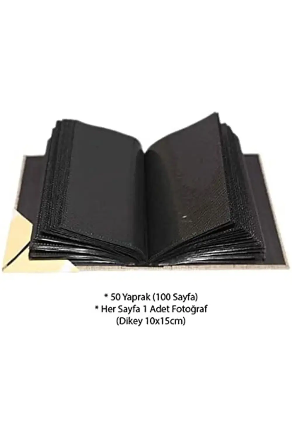 10x15cm 100 Fotoğraf Kapasiteli Lüks Koton Fotoğraf Albümü (KREM)