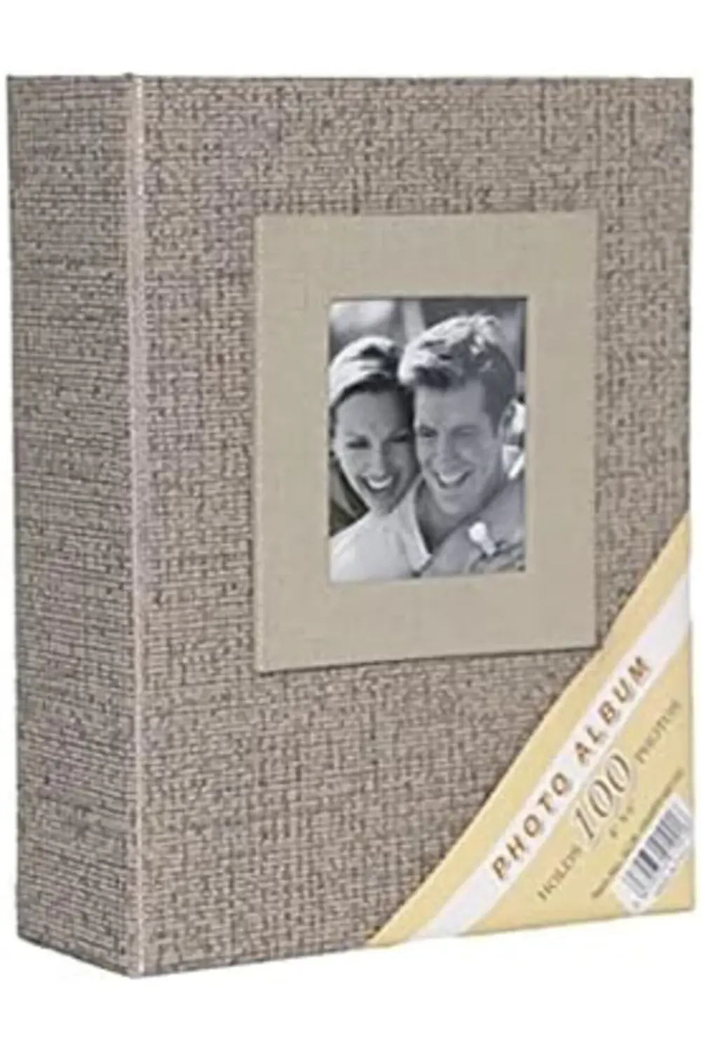 10x15cm 100 Fotoğraf Kapasiteli Lüks Koton Fotoğraf Albümü (VİZON