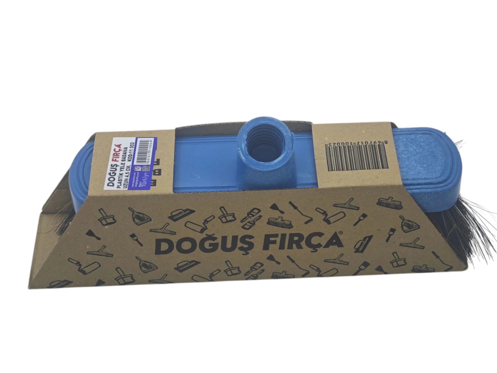 11 002   Doğuş Fırça Plastik Yele 4.5cm - Badana Fırçası