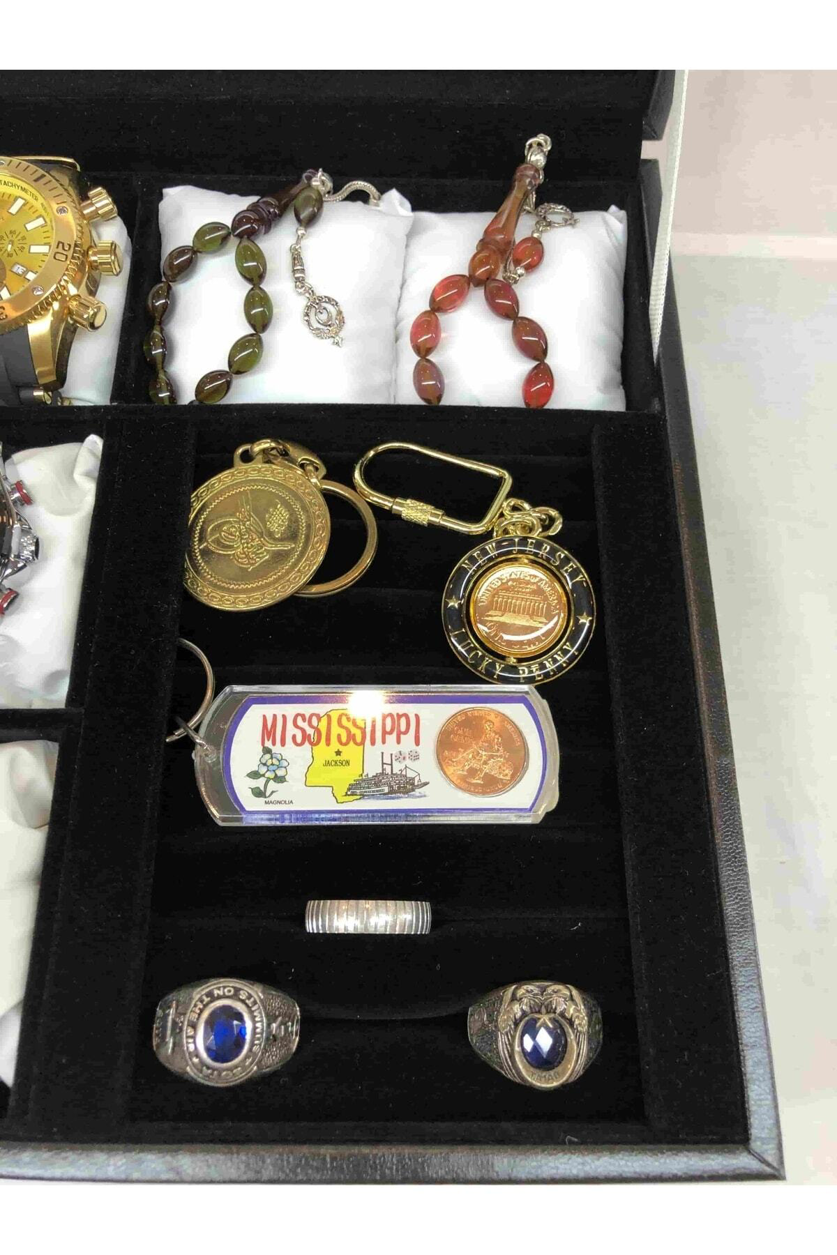 11 Adet Kol Saati Ve Ziynet Eşyası Yüzük Kolye Bileklik Kutusu De