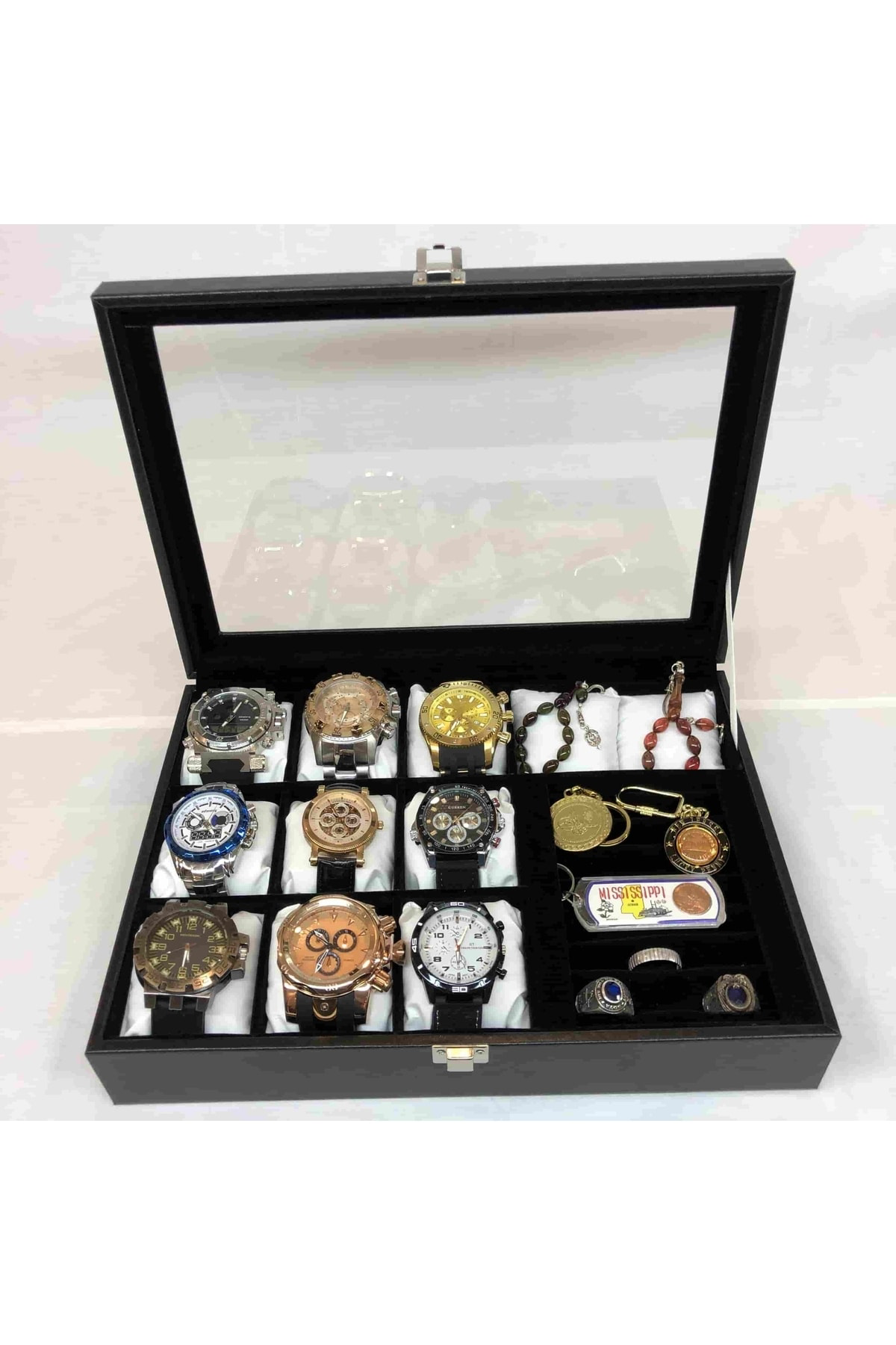 11 Adet Kol Saati Ve Ziynet Eşyası Yüzük Kolye Bileklik Kutusu De