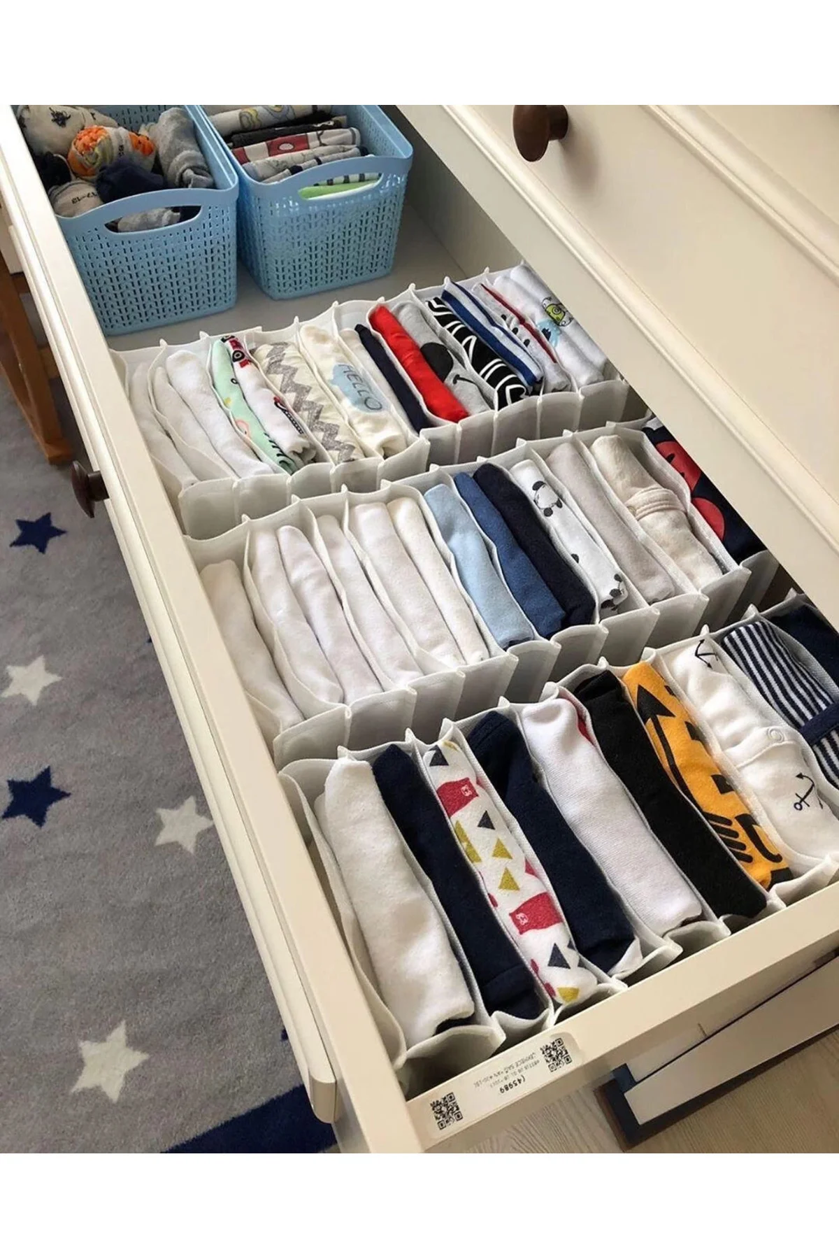 11 Bölmeli Dolap Ve Çekmece Içi Düzenleyici Akordiyon Organizer M