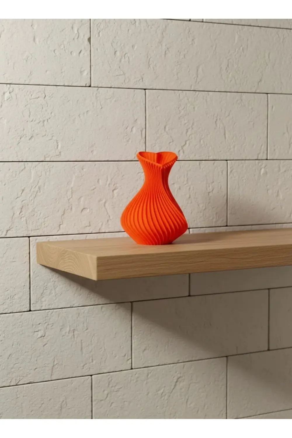 11 Cm Turuncu Kalp Formlu Mini Vazo Es Dekoratif Obje