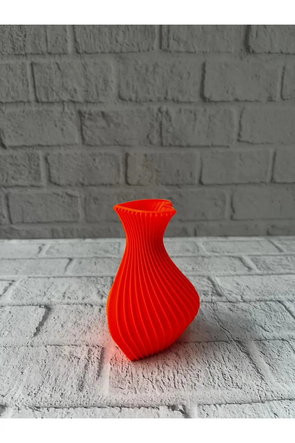 11 Cm Turuncu Kalp Formlu Mini Vazo Es Dekoratif Obje