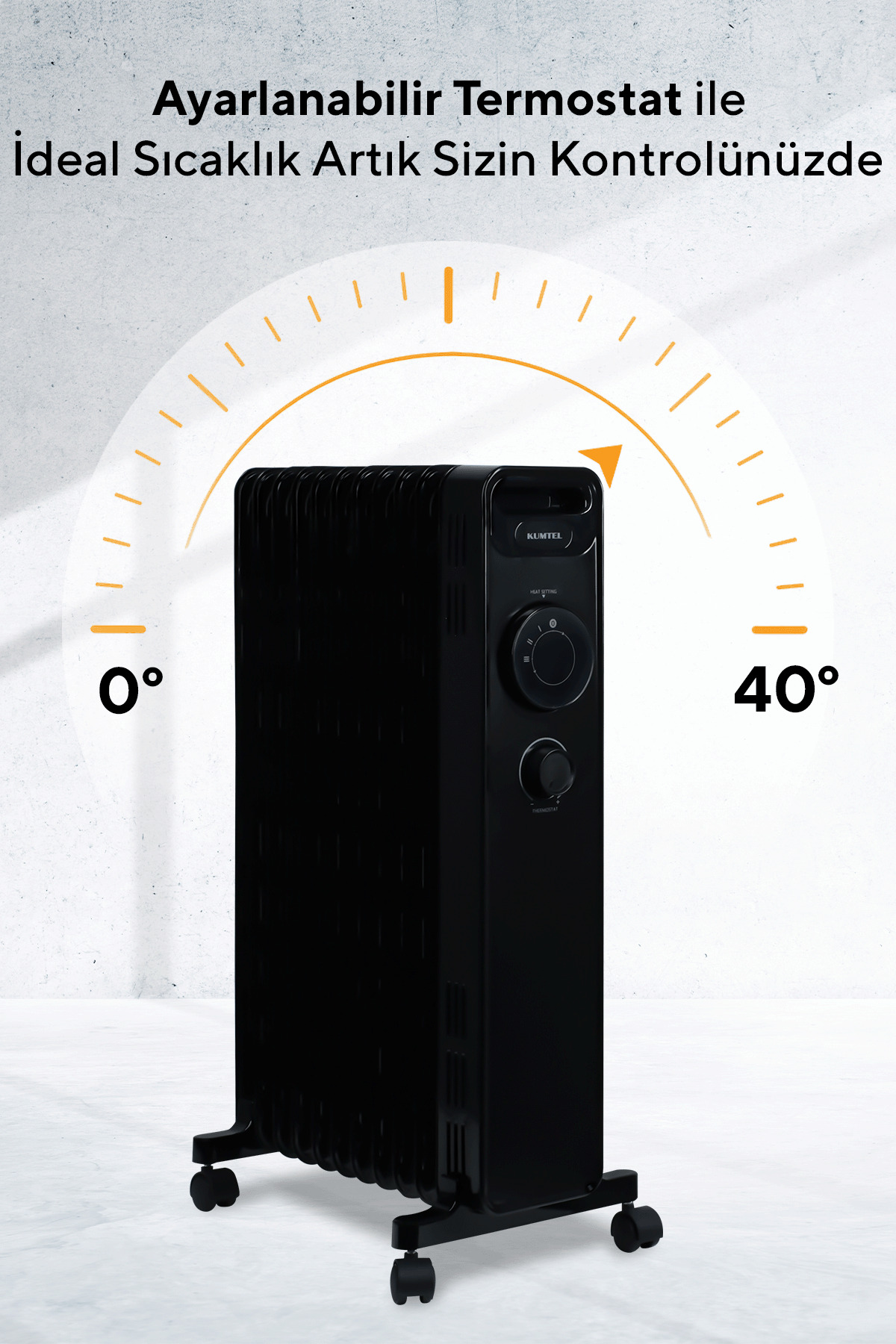 11 Dilim Siyah Radyatör KUM1230S