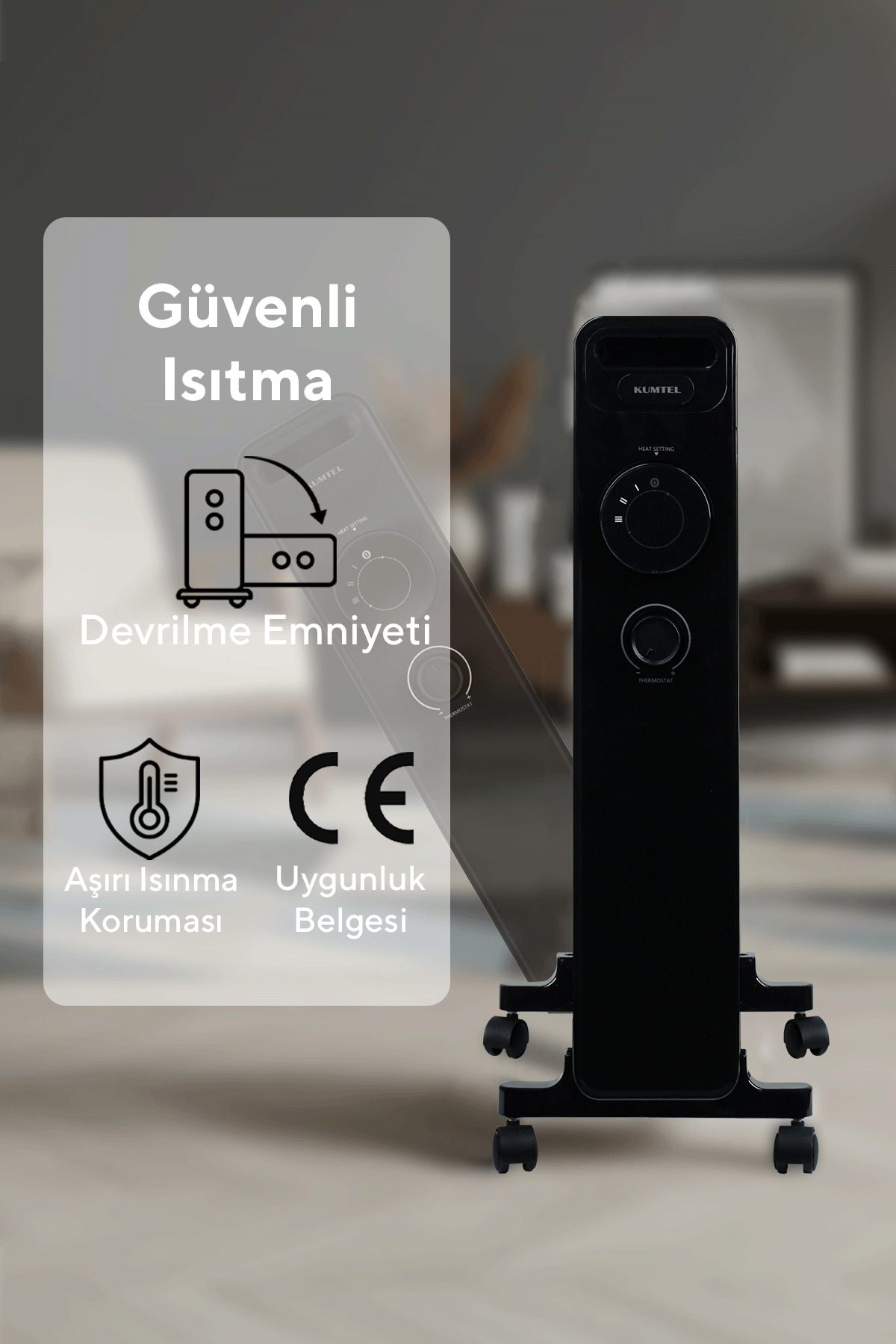 11 Dilim Siyah Radyatör KUM1230S