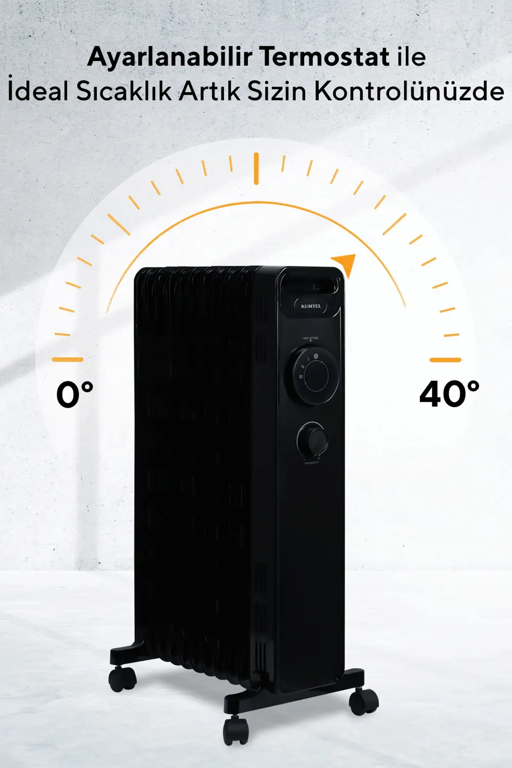 11 Dilim Siyah Radyatör KUM1230S