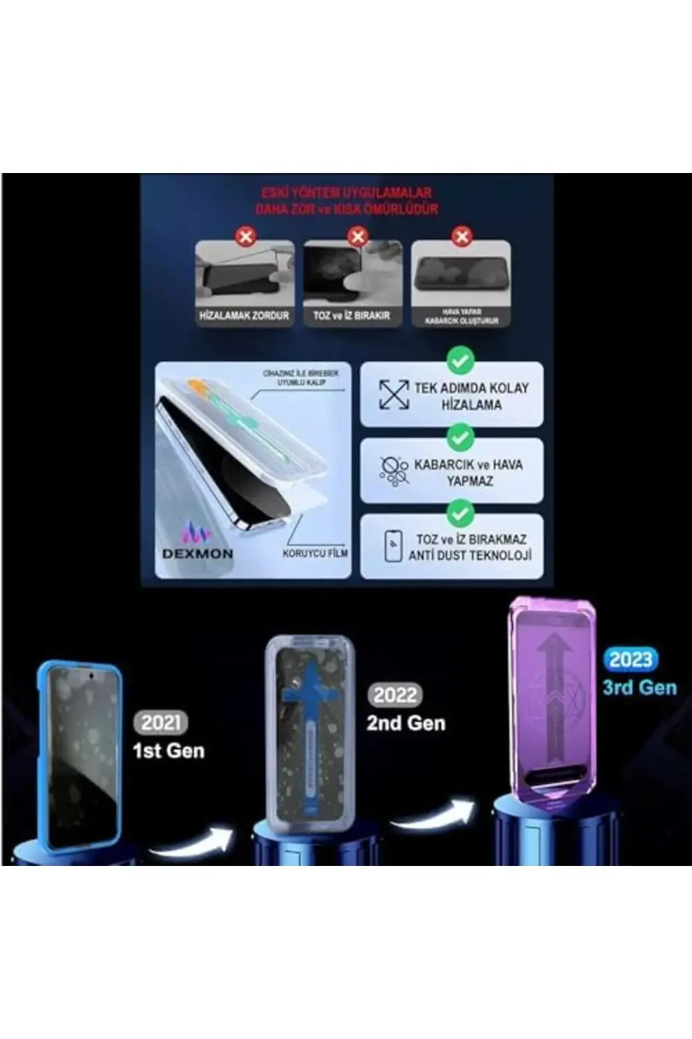 11 Hayalet Cam Ekran Tam Kaplayan Otomatik Hizalamalı Cam 978262