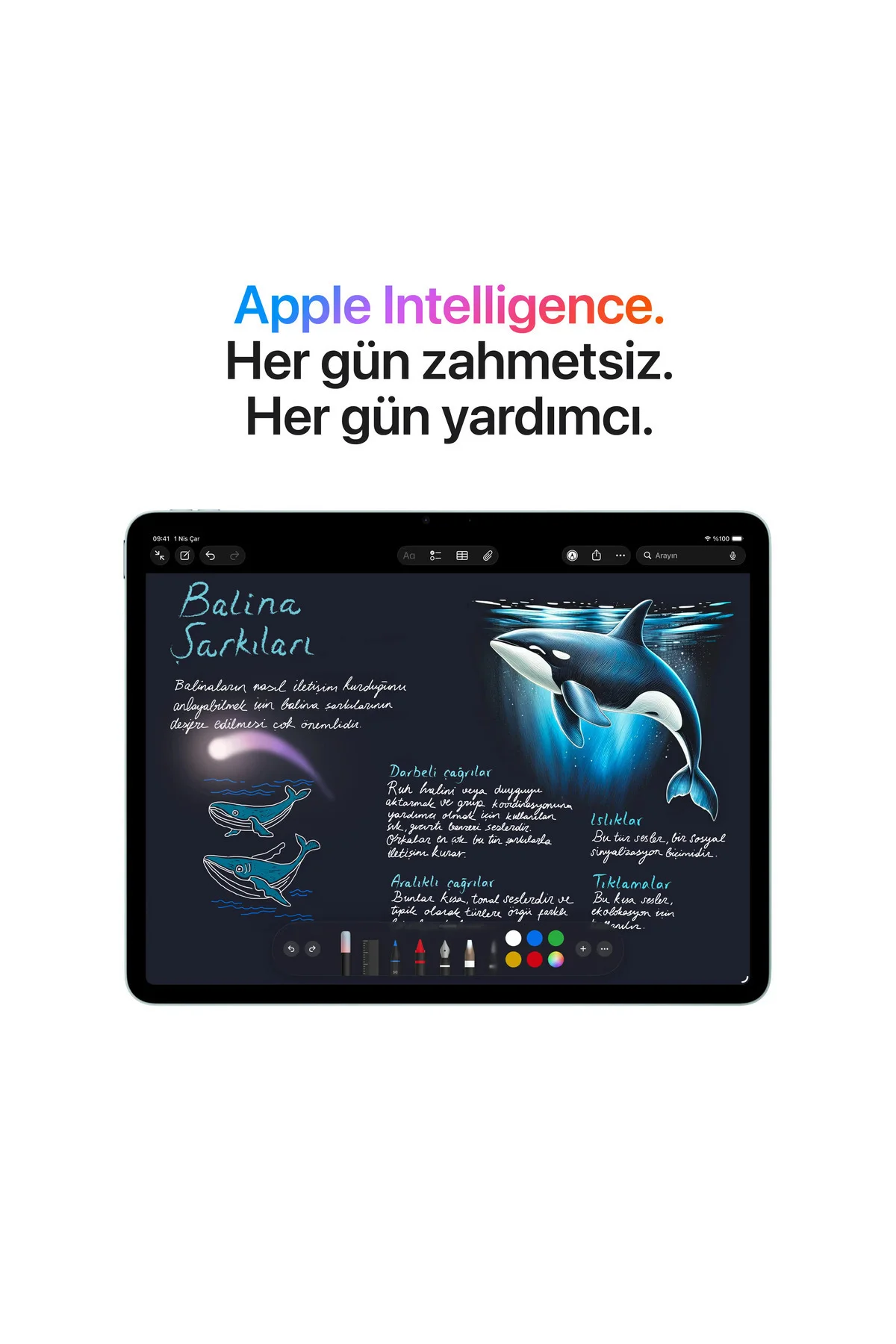 11" iPad Air Wi-Fi 128GB Uzay Grisi (M4 işlemcili)