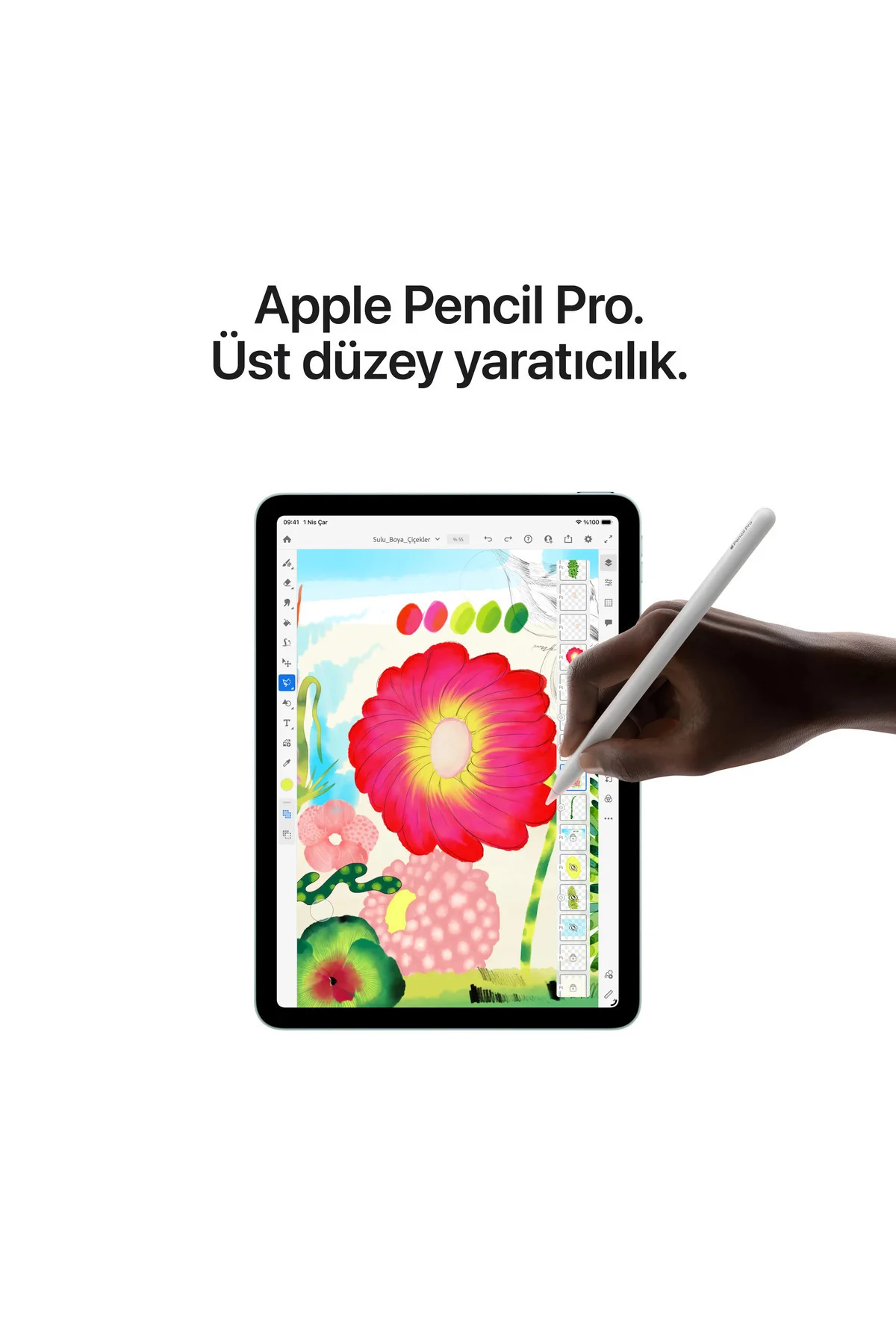 11" iPad Air Wi-Fi 128GB Uzay Grisi (M4 işlemcili)