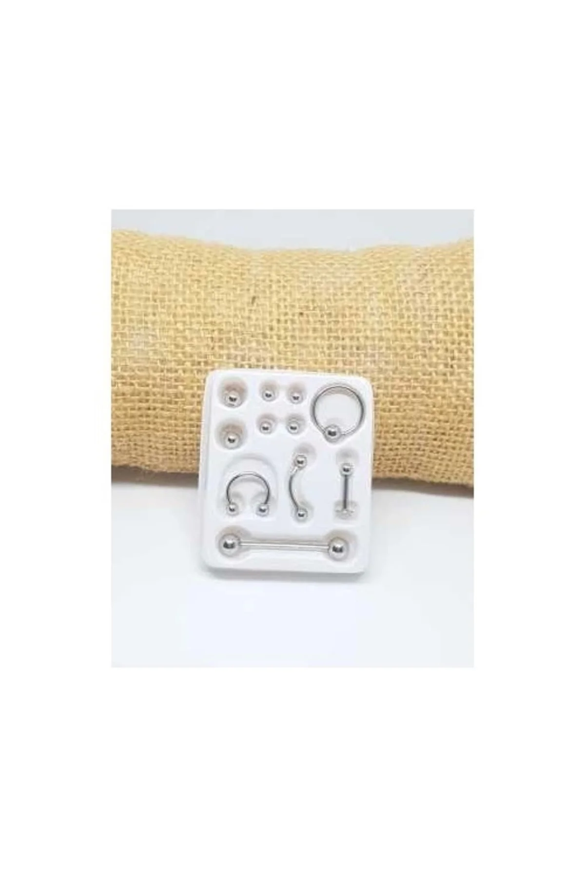 11 Parça Piercing (cerrahi Çelik) Ve Piercing Topu Seti Piirsing 