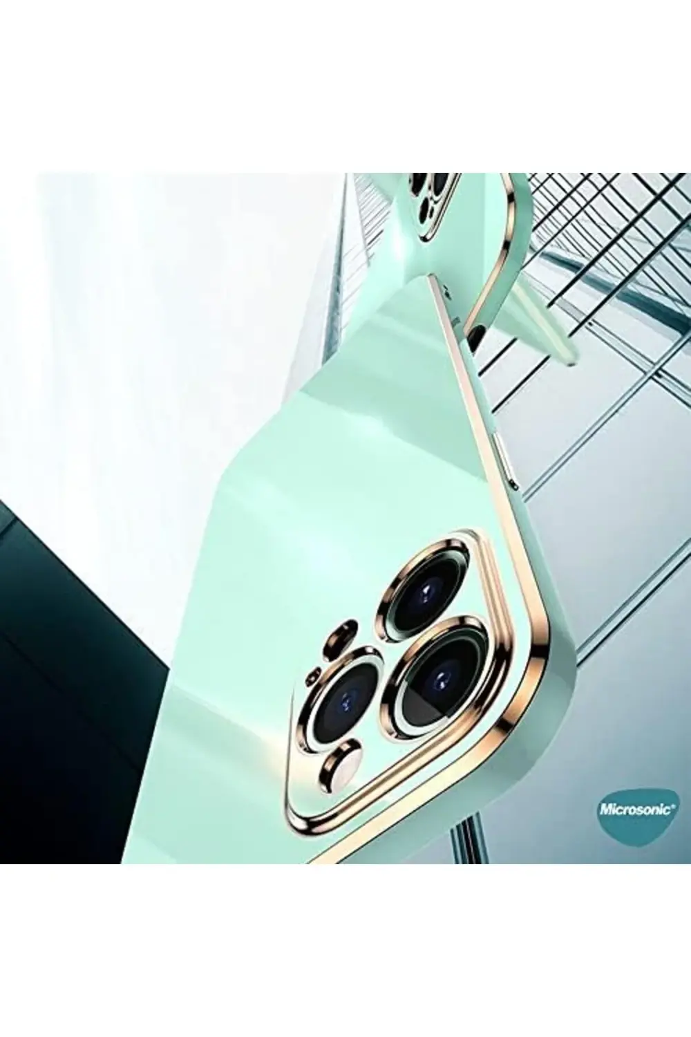 11 SE için Kılıf Olive Plated Siyah [ 11 SE ile Uyumlu Kılıf - Si