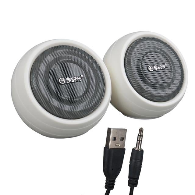 1+1 USB AUX Oval Multımedia Ses Sistemi Speaker - Hoparlör 2X3Wat
