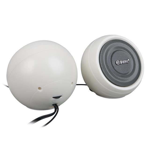 1+1 USB AUX Oval Multımedia Ses Sistemi Speaker - Hoparlör 2X3Wat