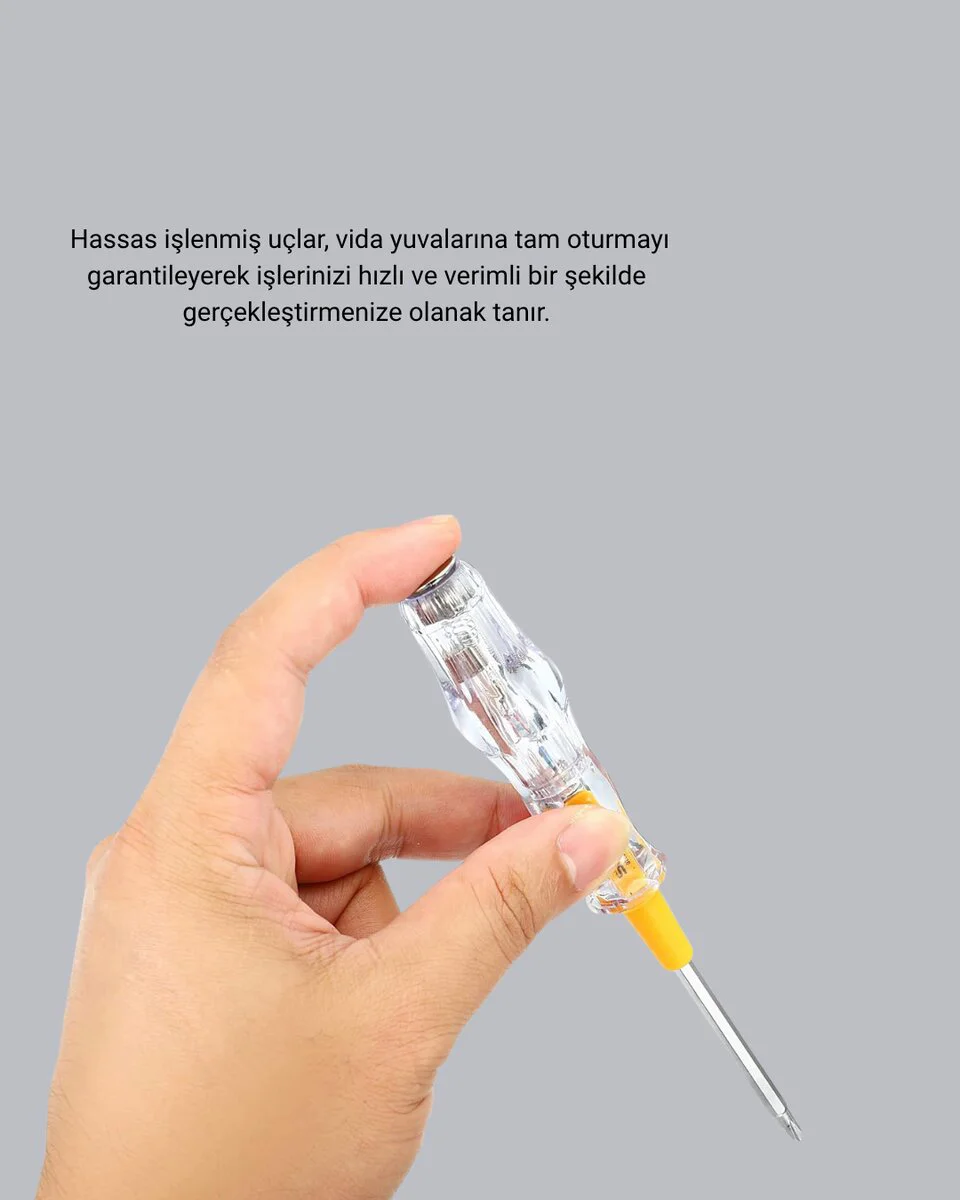110-220V Elektrik Test Kalemi - Neonlu, Korozyona Dayanıklı ve Ergonomik